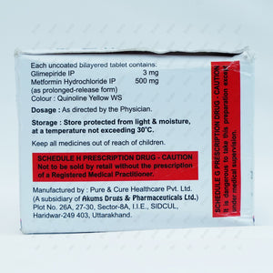 SWITGLIM M 3/500mg Tablet 10's