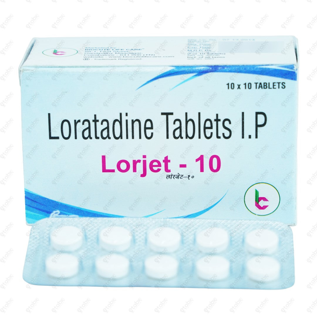 Lorjet 10mg Tablets 10'S