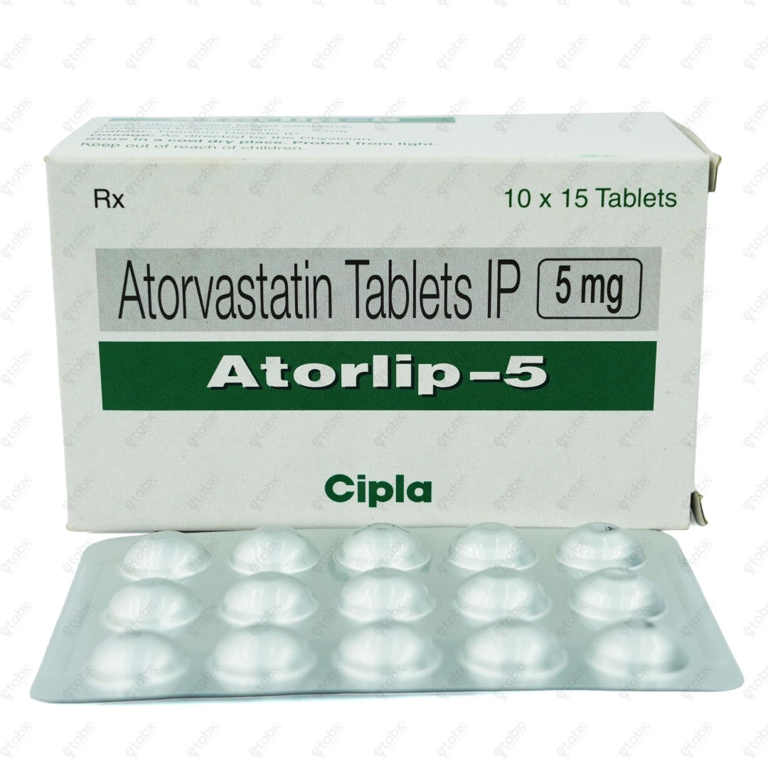 Atorlip 5mg Tablet 15's