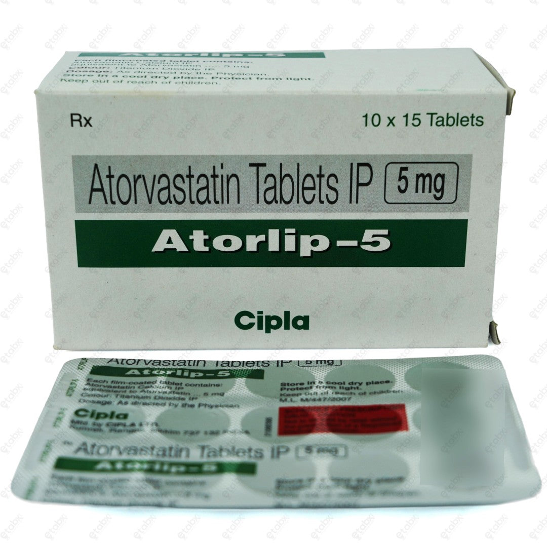 Atorlip 5mg Tablet 15's