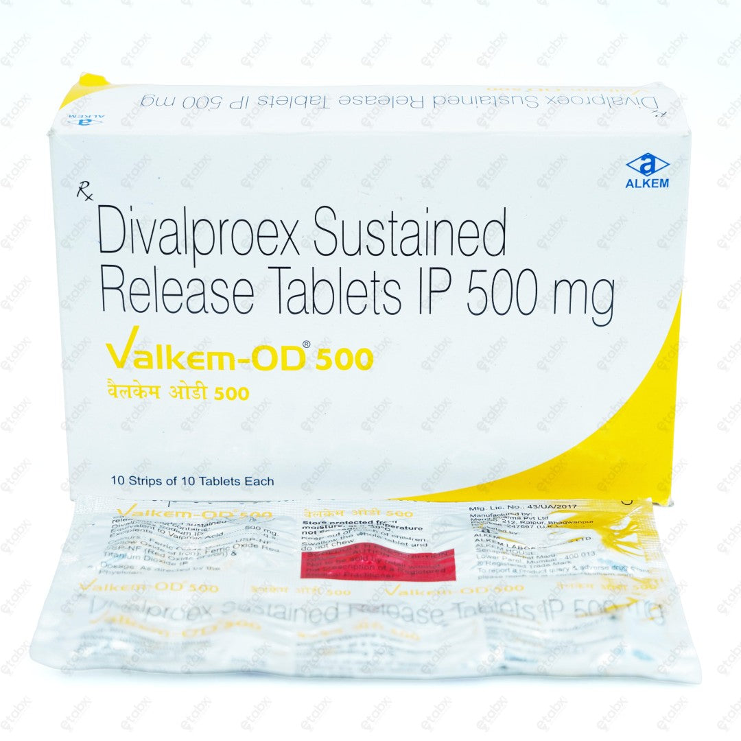 Valkem OD 500mg Tablet 10's