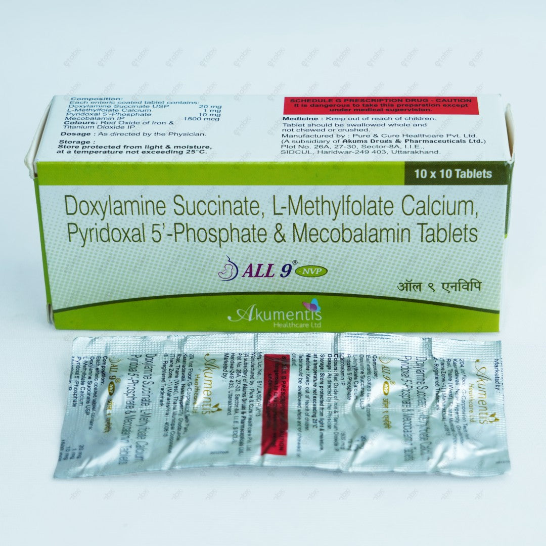 All 9 NVP Tablets 10's