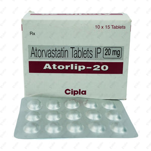 Atorlip 20mg Tablet 15's