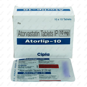 Atorlip 10mg Tablet 15's