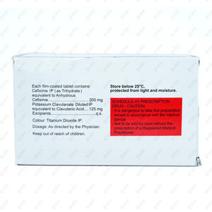 Taxim O CV 200mg Tablets 10's