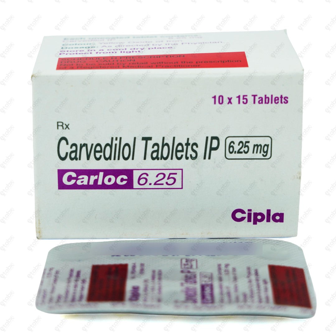 Carloc 6.25mg Tablet 15's