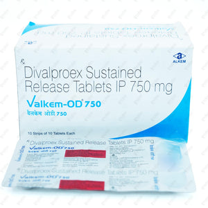 Valkem OD 750mg Tablet 10's