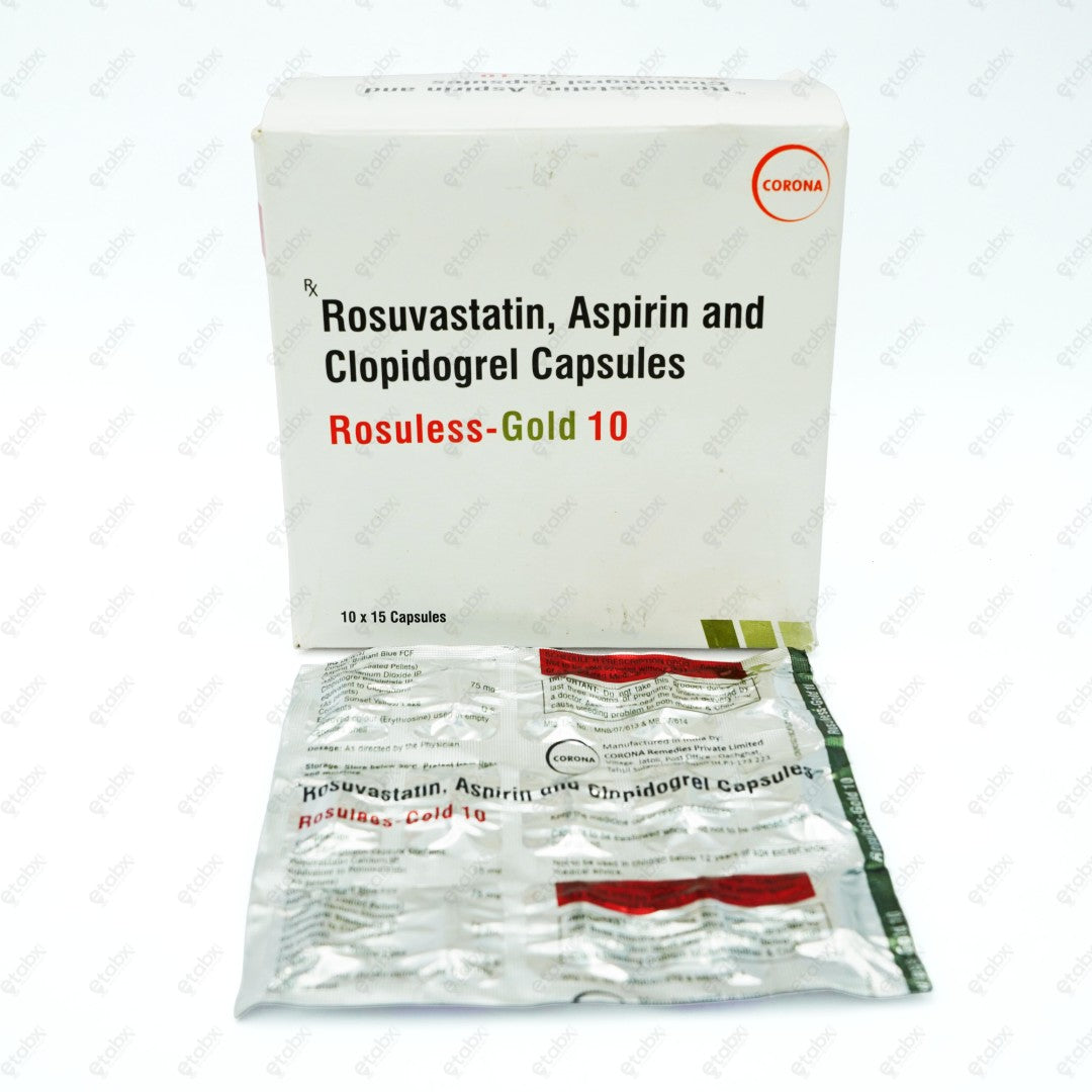 Rosuless Gold 10 Capsules 15's
