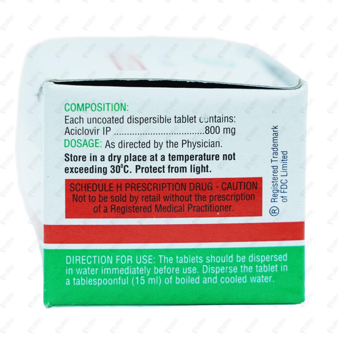Ocuvir 800mg DT Dispersible Tablet 5's