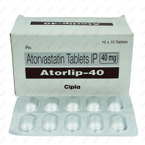 Atorlip 40mg Tablet 10's