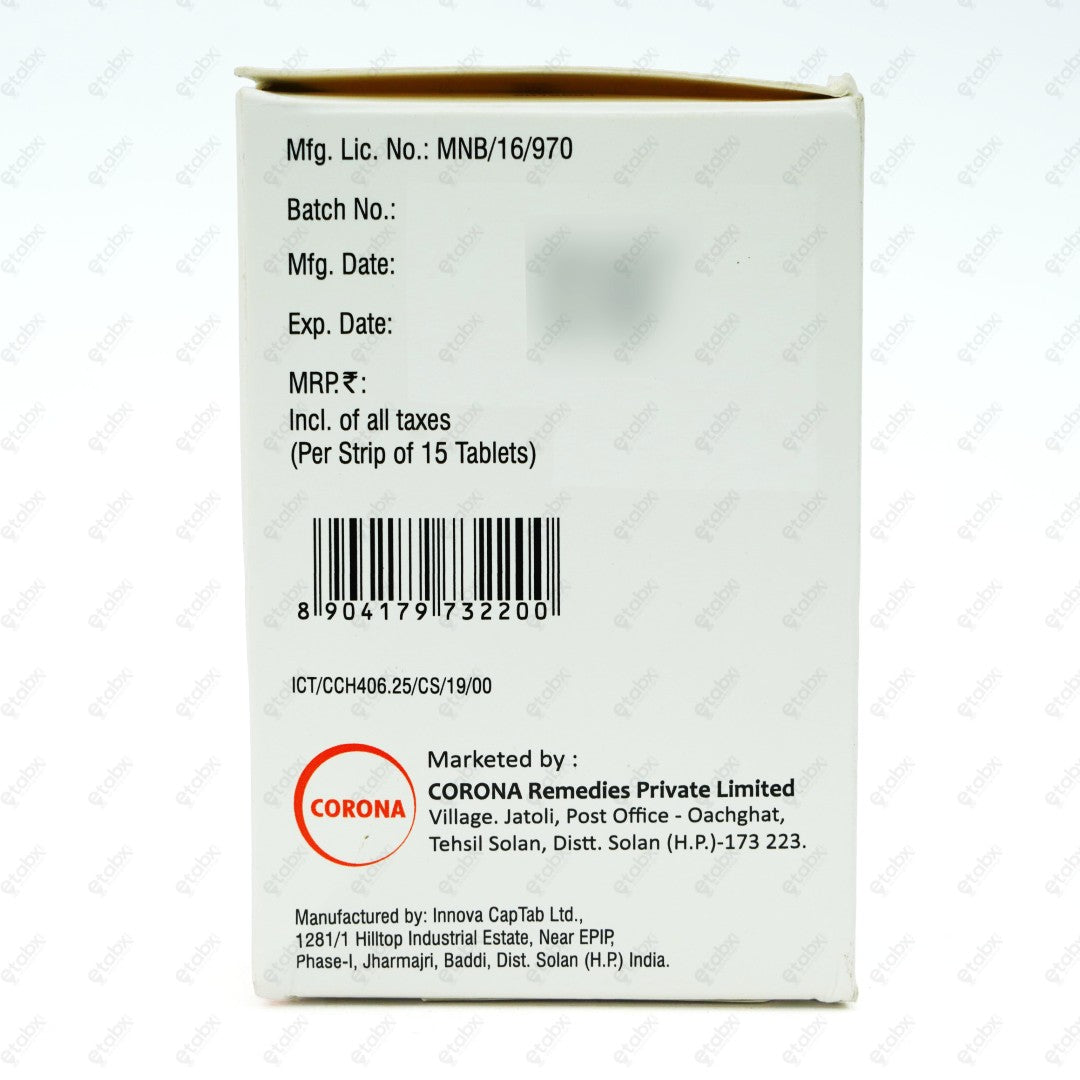 Cortel CH 40/6.25 Tablet 15's