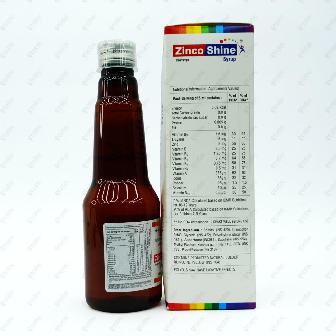 Zincoshine Syrup 200ml