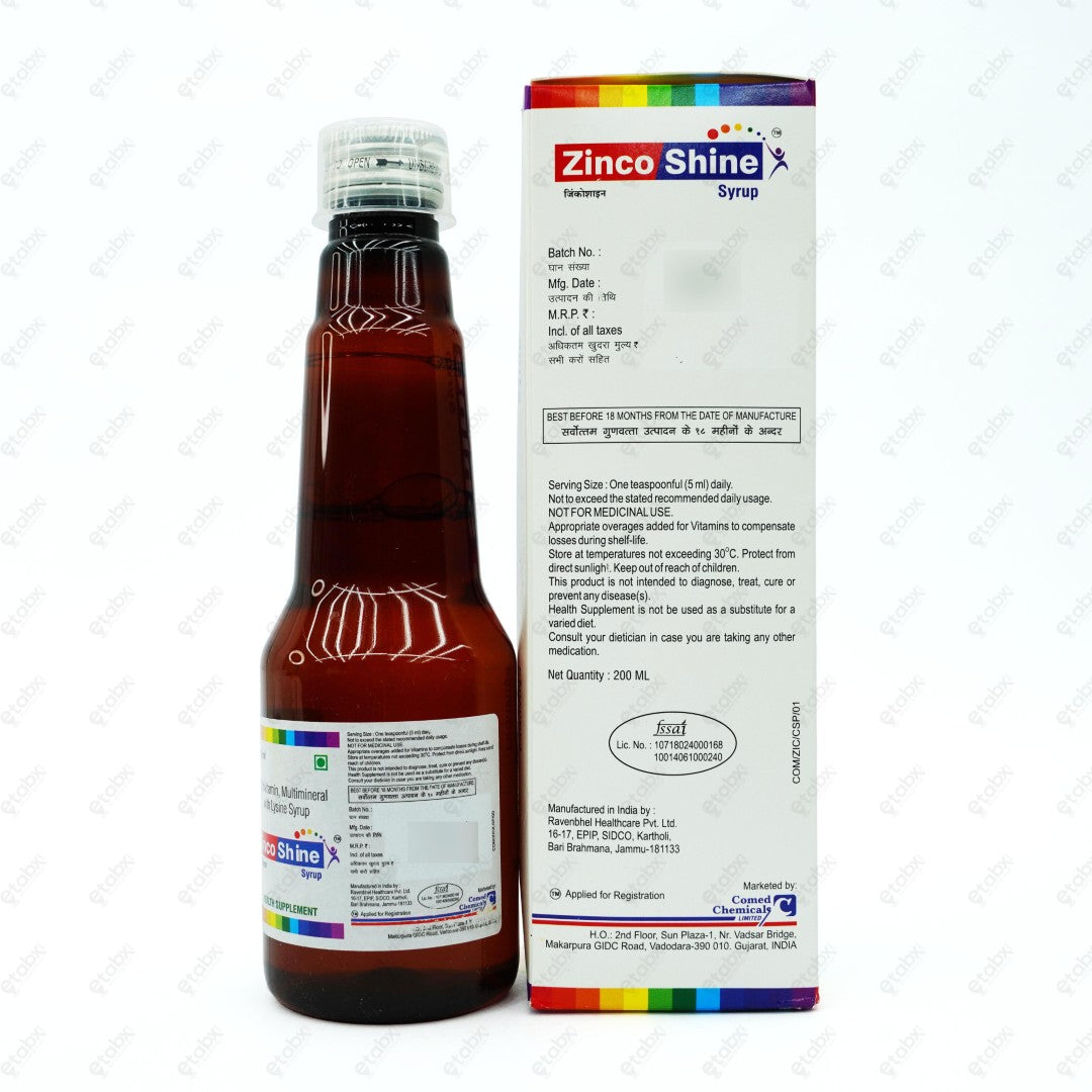Zincoshine Syrup 200ml