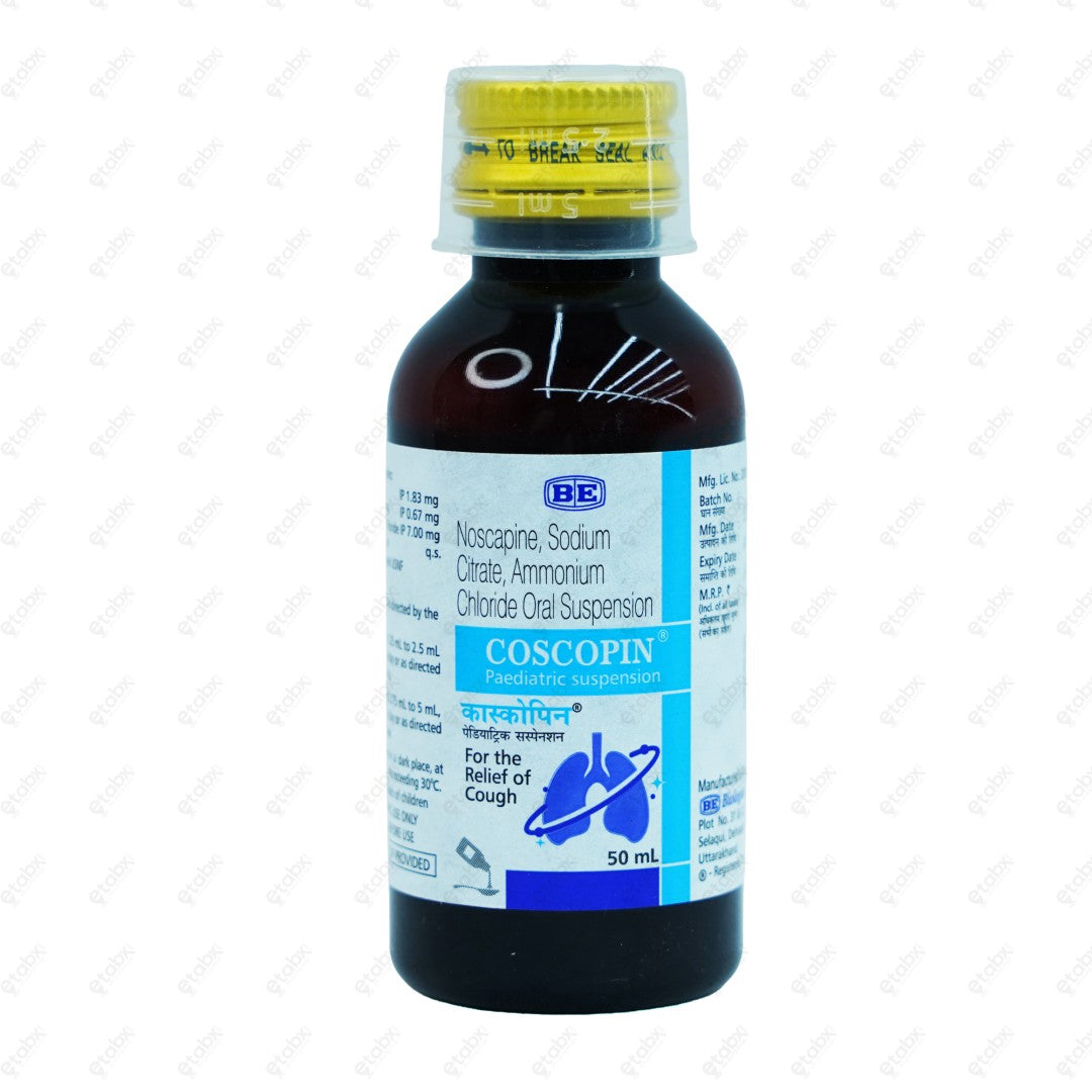 Coscopin Paediatric Syrup 50ml
