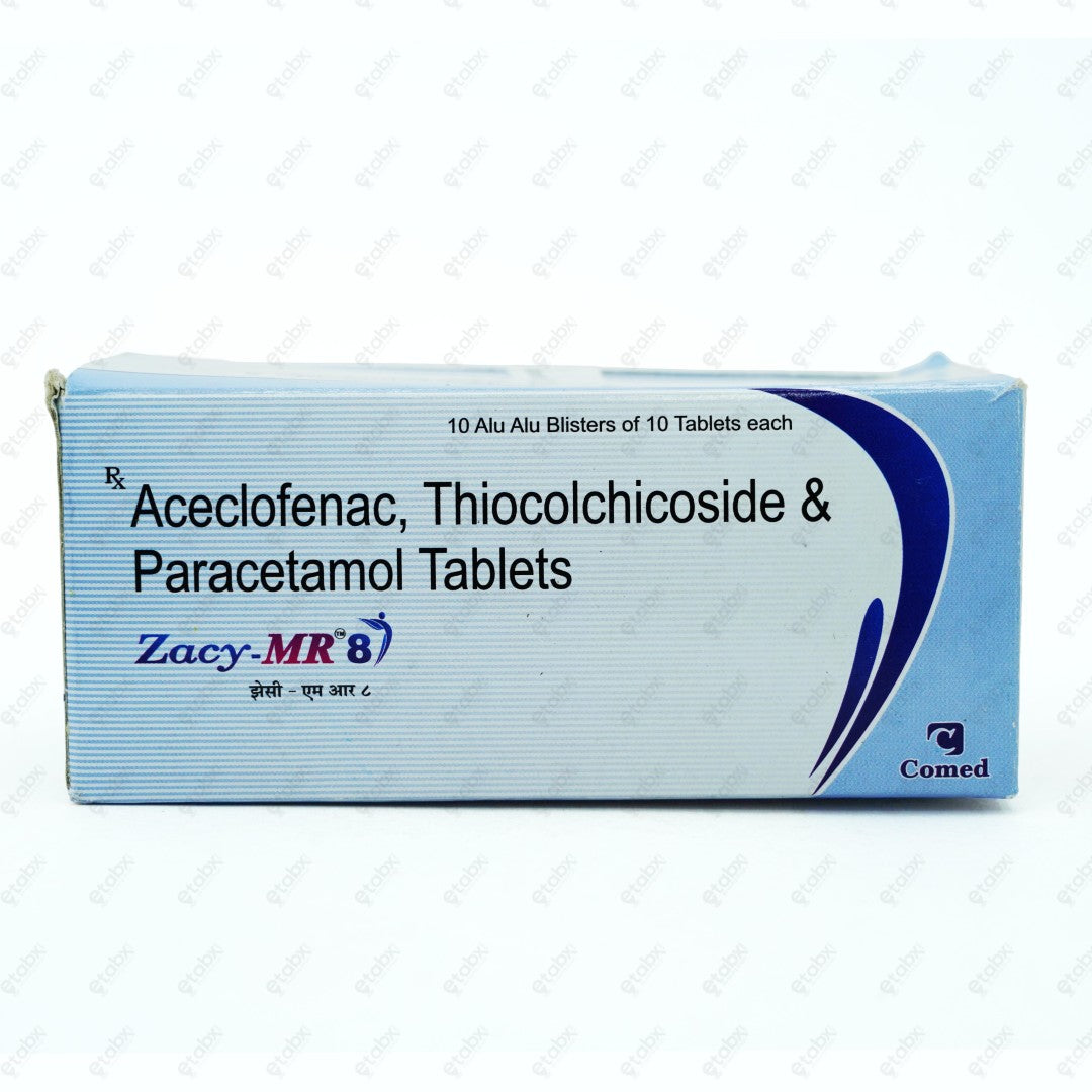 ZACY MR 8mg Tablet 10's