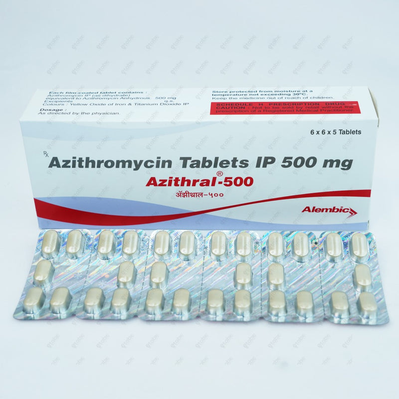 AZITHRAL 500MG Tablet 5's