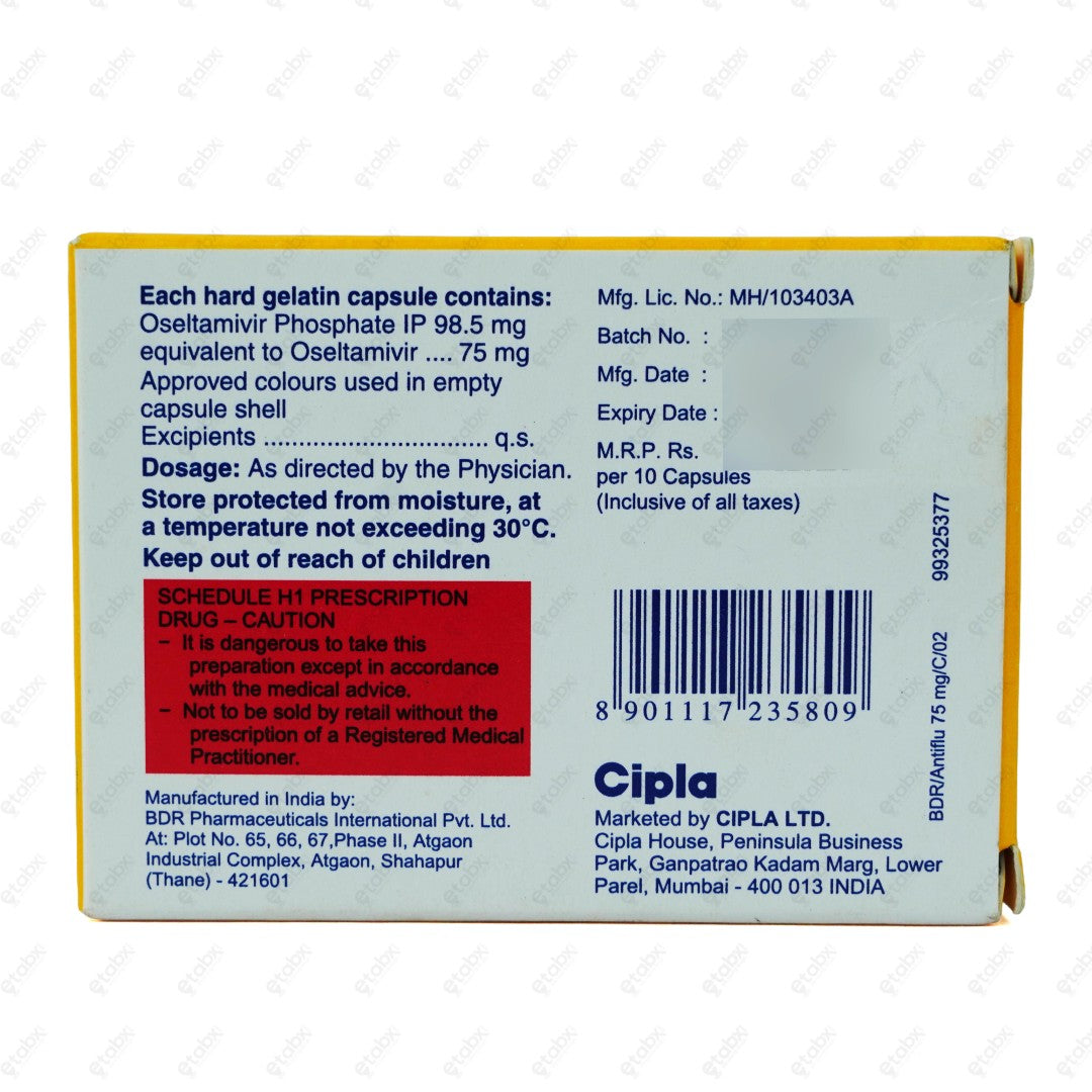 Antiflu 75mg Capsule 10's