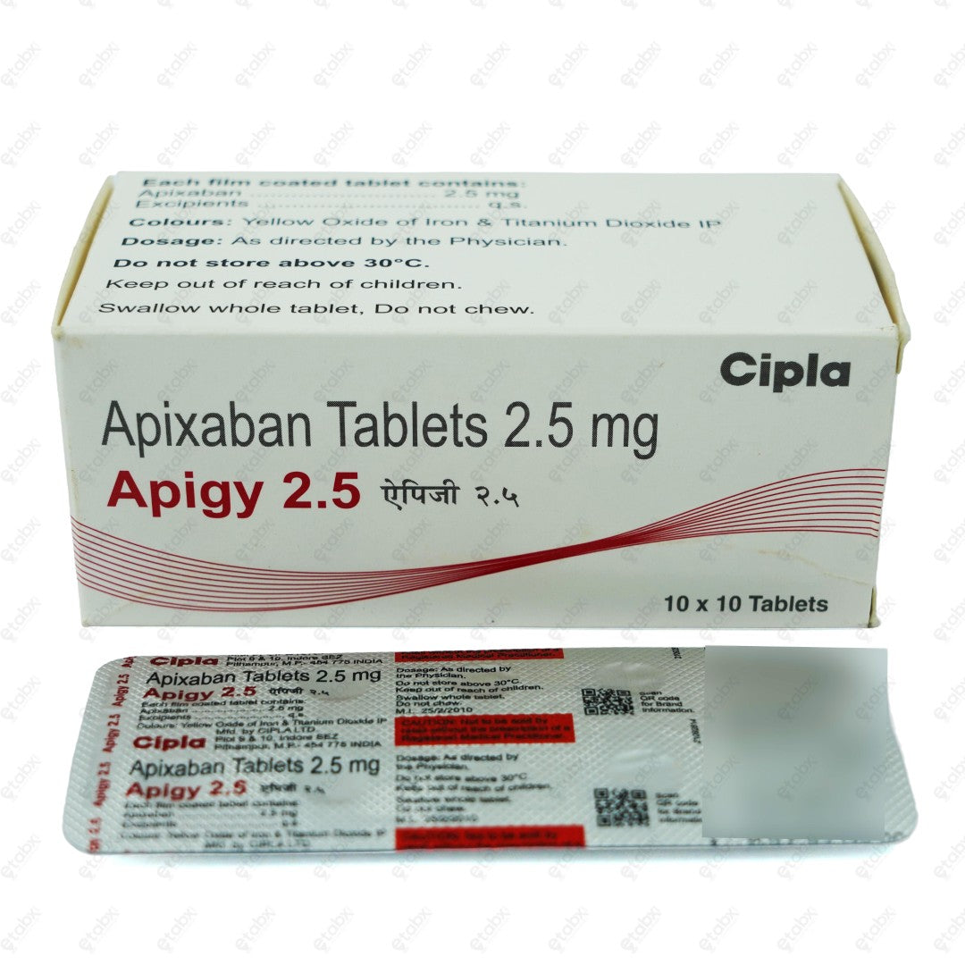 Apigy 2.5mg Tablet 10's