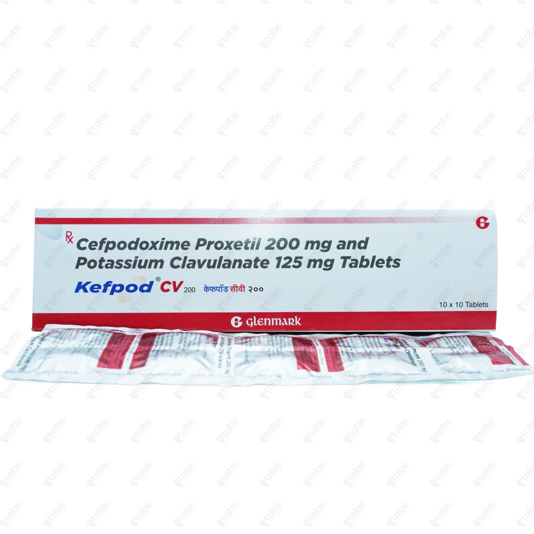 Kefpod CV 200mg Tablets 10's