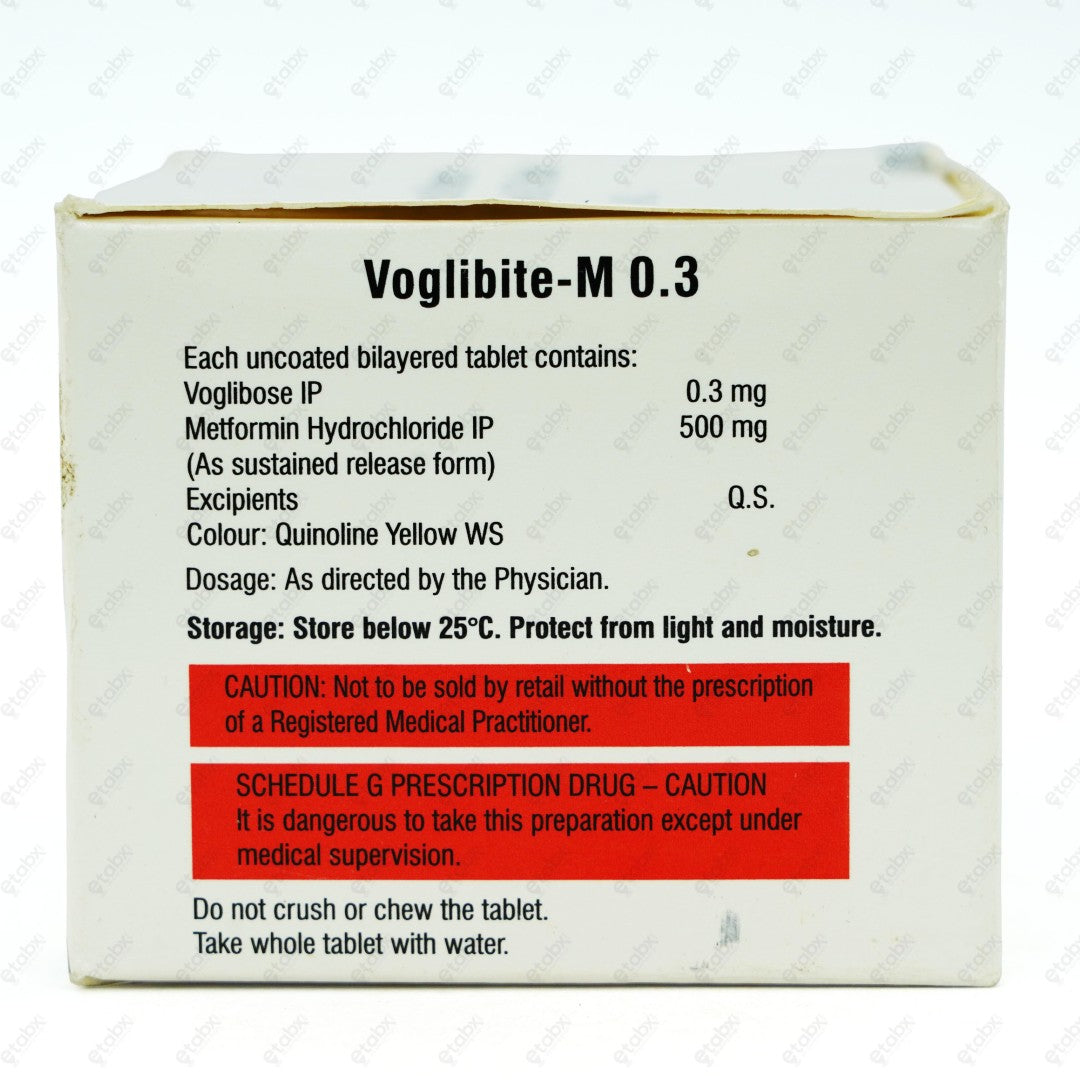 VOGLIBITE M 0.3 Tablet 10's