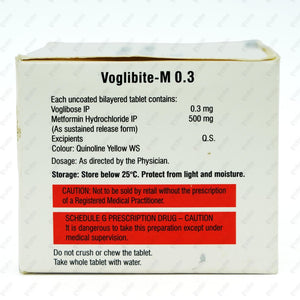VOGLIBITE M 0.3 Tablet 10's