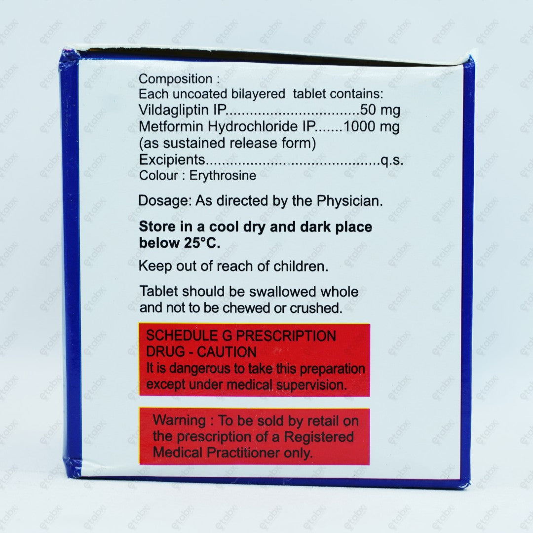 GLUVILDA M + 1000MG Tablet 15's
