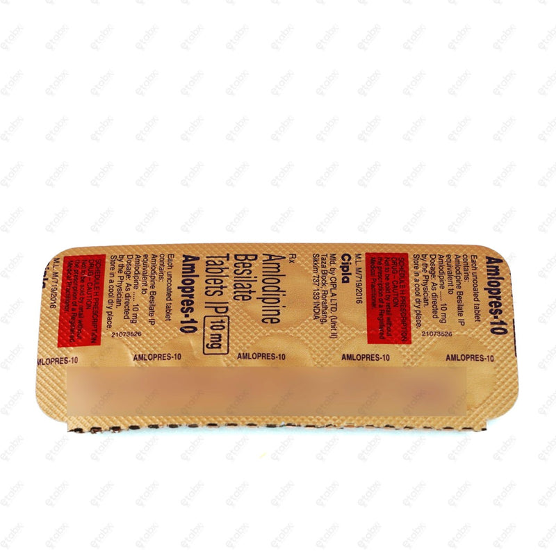 AMLOPRES 10MG Tablet 10's