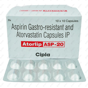 Atorlip ASP 20 Capsule 10's