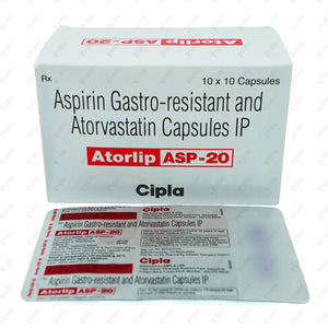 Atorlip ASP 20 Capsule 10's