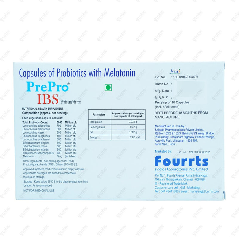 Pre-Pro IBS Relief Capsules 10s