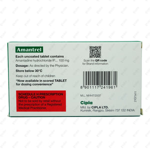 Amantrel 100mg Tablets 30s (2x15 Strips)