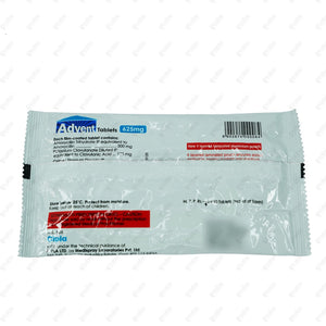 Advent 625mg Tablets 10's