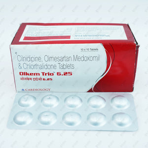 OLKEM TRIO 6.25MG Tablet 10's