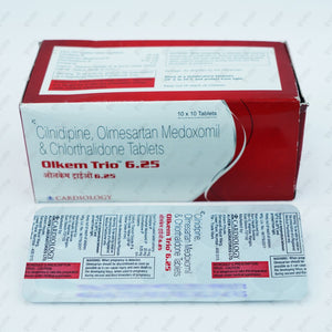 OLKEM TRIO 6.25MG Tablet 10's