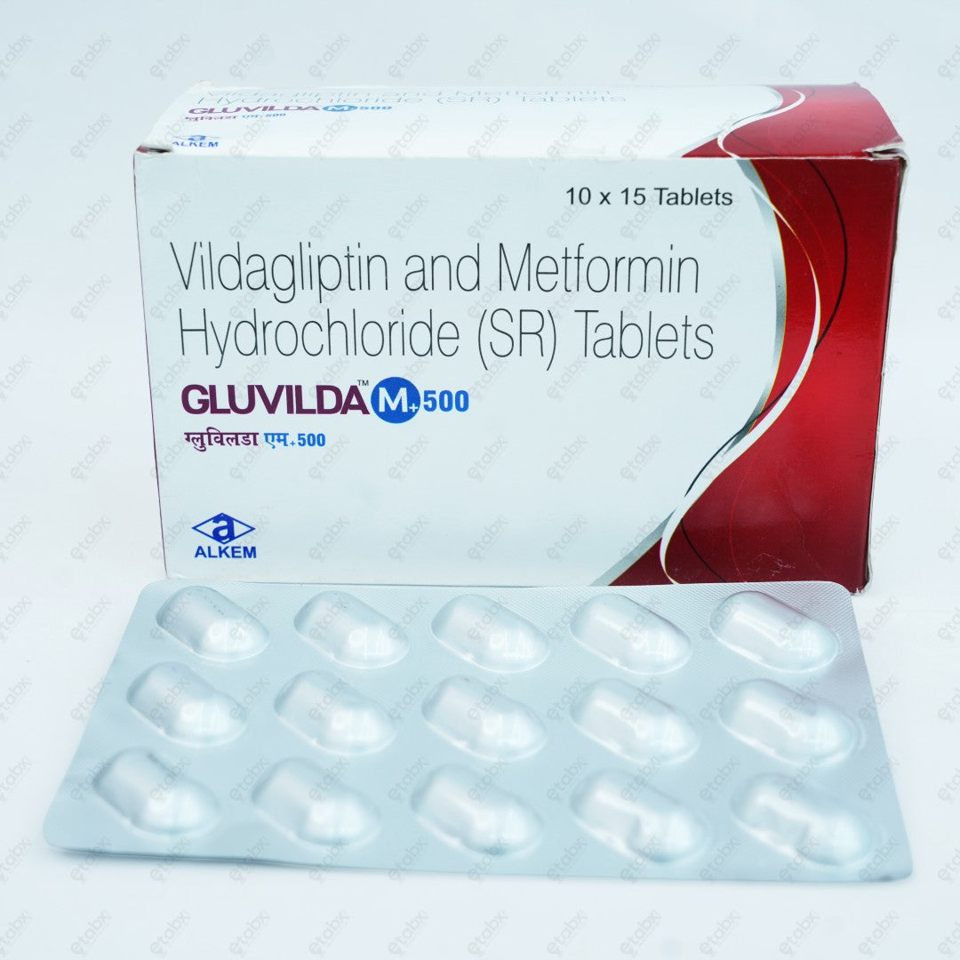 GLUVILDA M + 500MG Tablet 15's