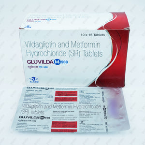 GLUVILDA M + 500MG Tablet 15's