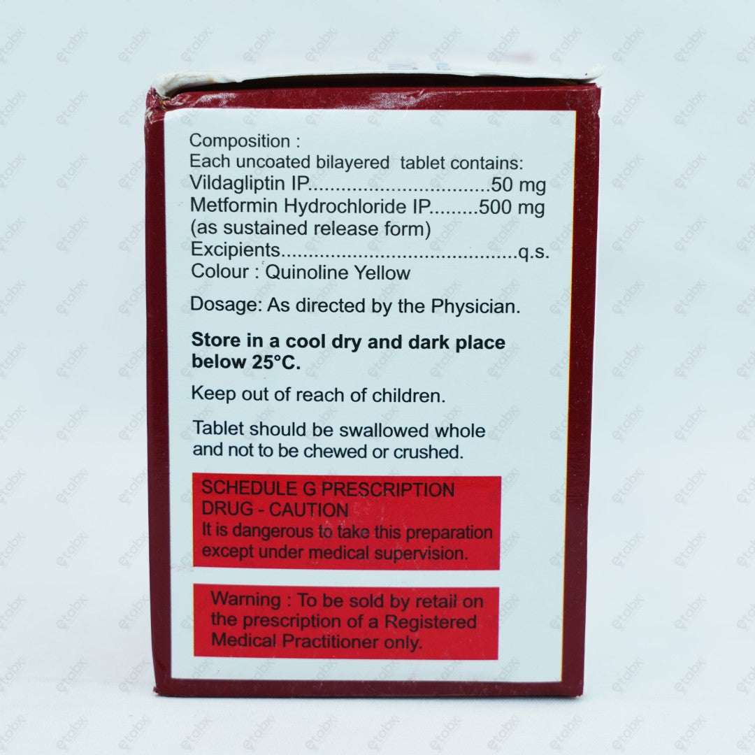 GLUVILDA M + 500MG Tablet 15's