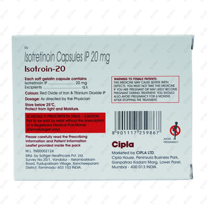Isotroin 20mg Capsule 15 Capsules