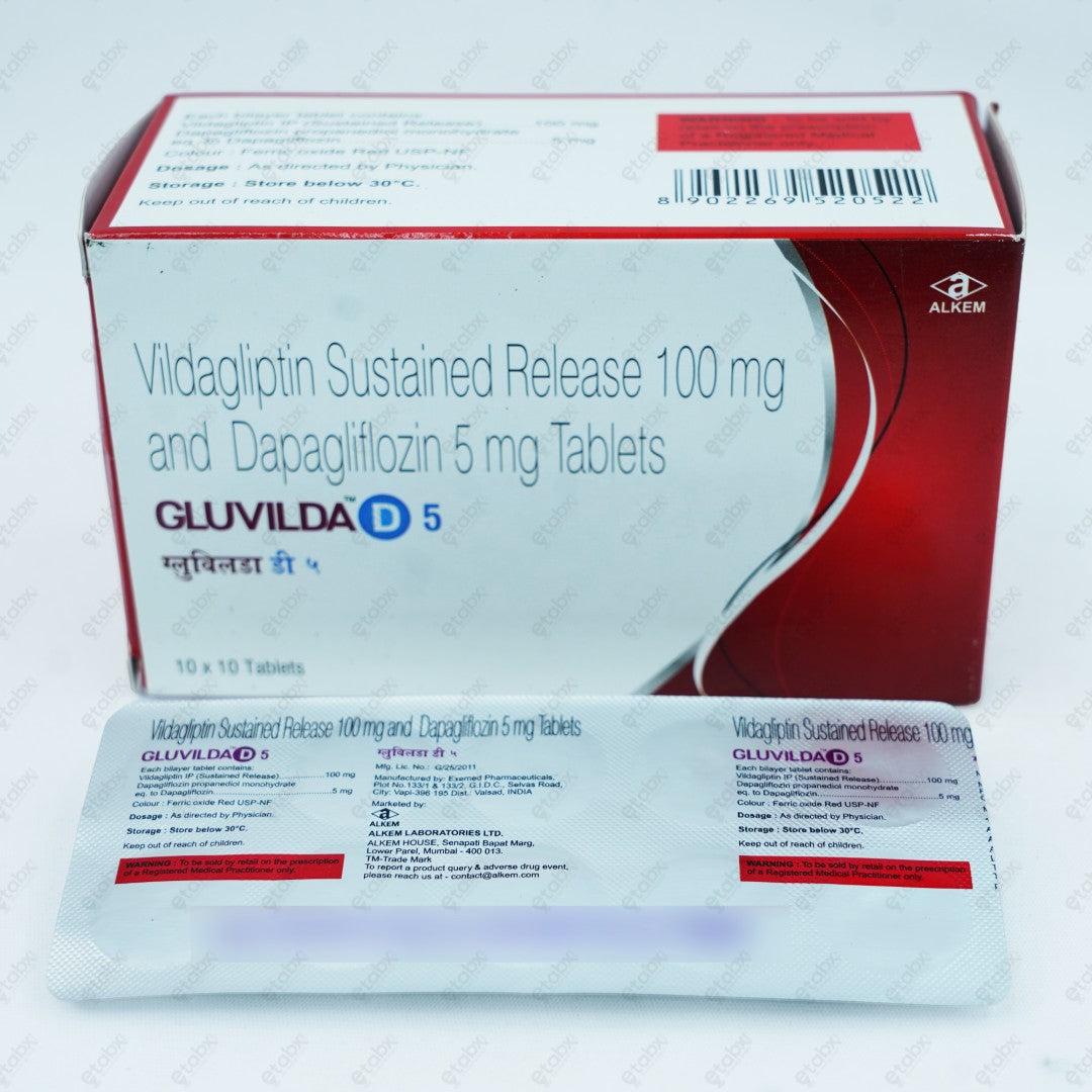 GLUVILDA D 5MG Tablets 10'S