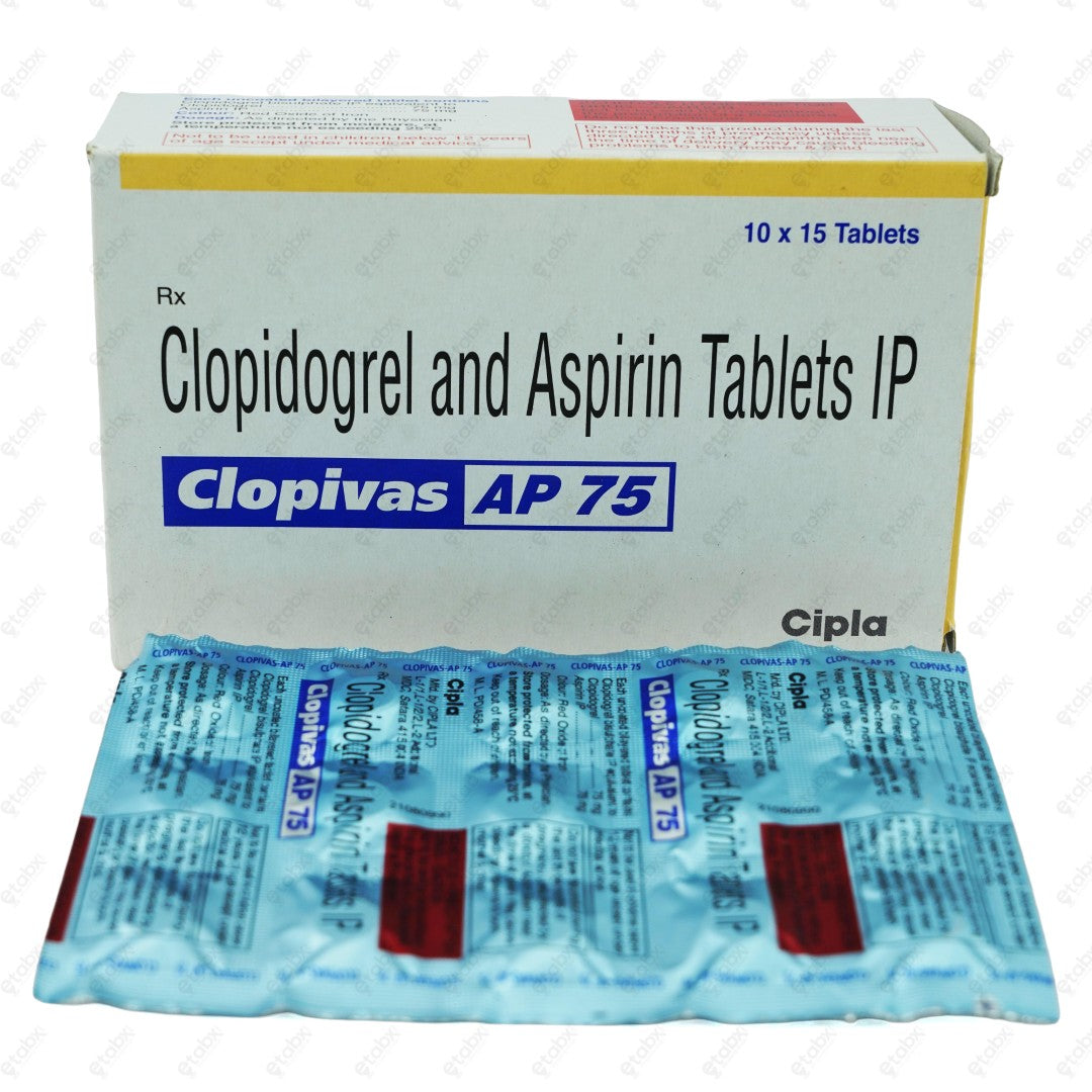 Clopivas AP 75 Tablet 15's