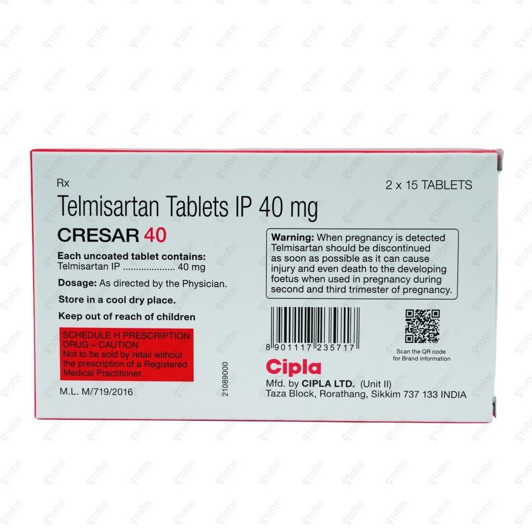 Cresar 40mg Tablet 15's