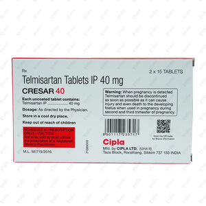 Cresar 40mg Tablet 15's