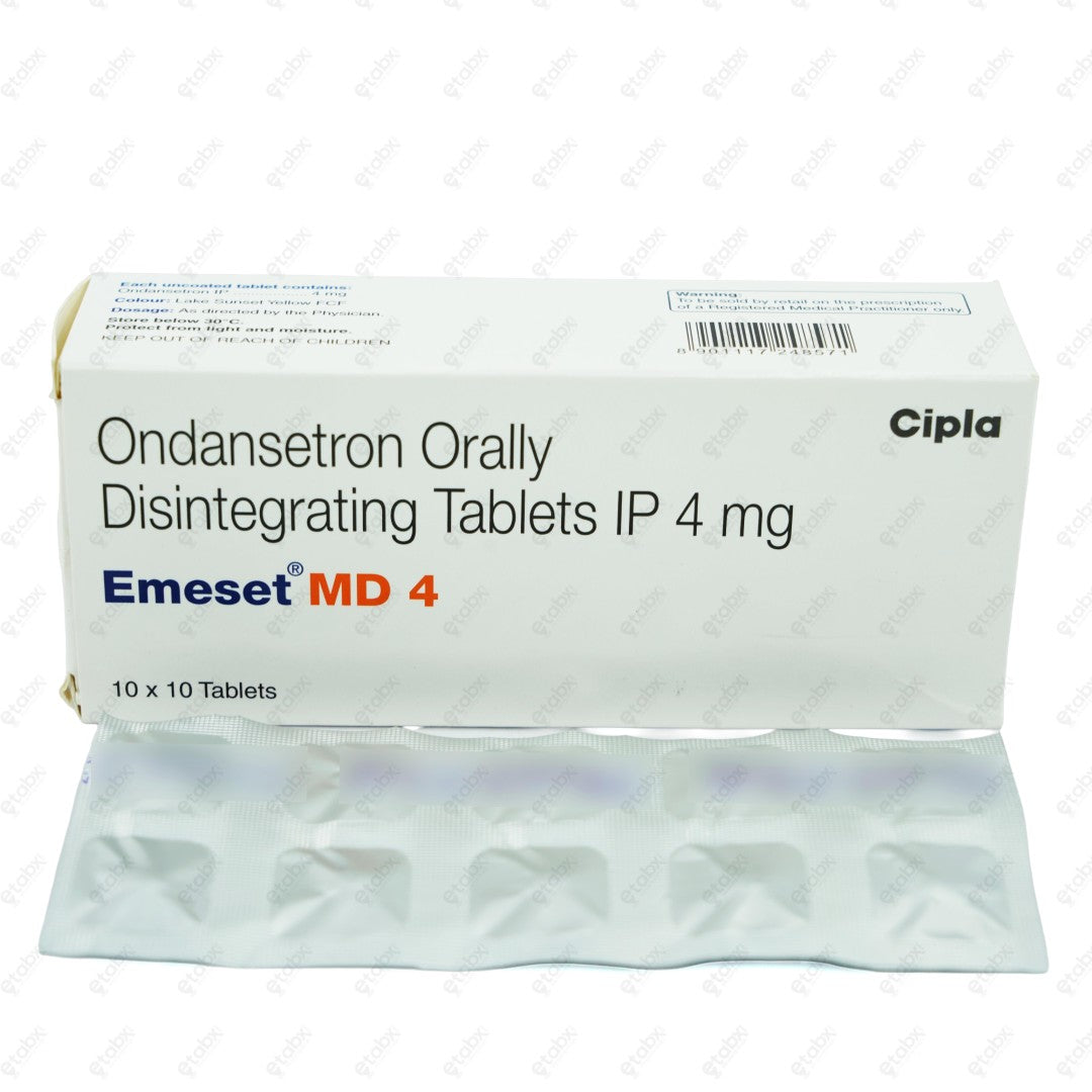 Emeset MD 4mg Tablet