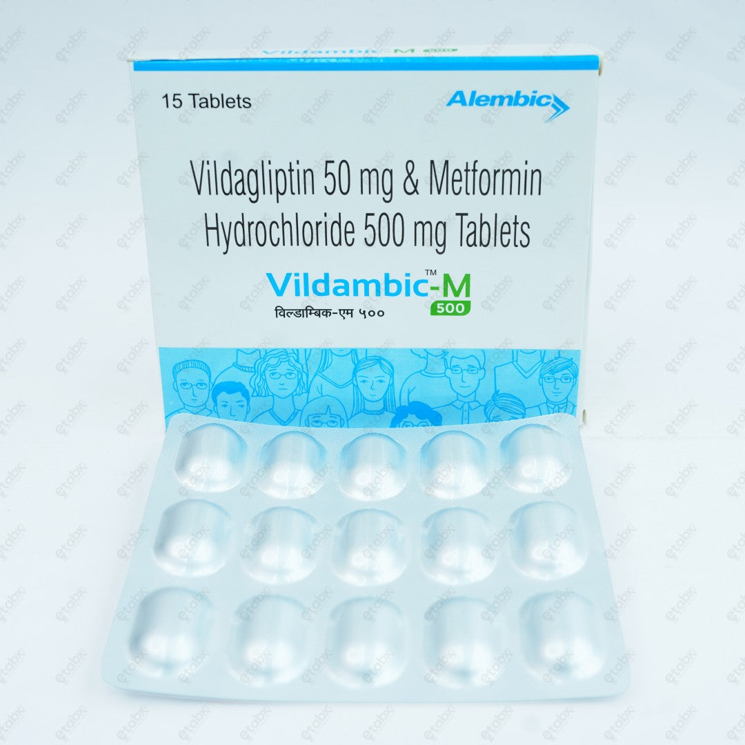 VILDAMBIC M 500MG Tablet 15's
