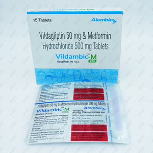 VILDAMBIC M 500MG Tablet 15's