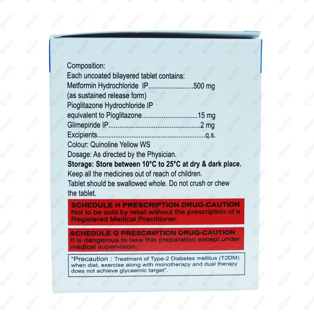 Triglimisave 2mg Tablet 15's