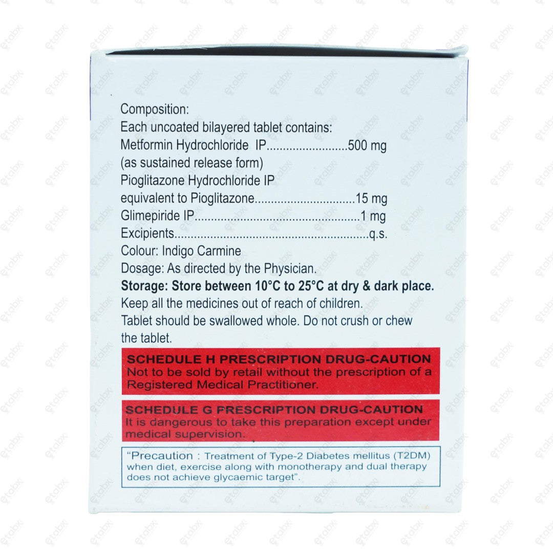 Triglimisave 1mg Tablet 15's