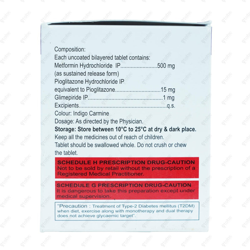 Triglimisave 1mg Tablet 15's