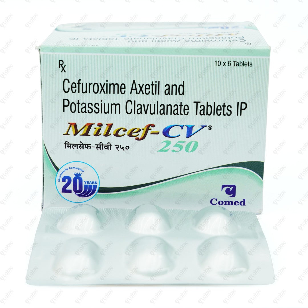 Milcef CV 250mg Tablet 6's