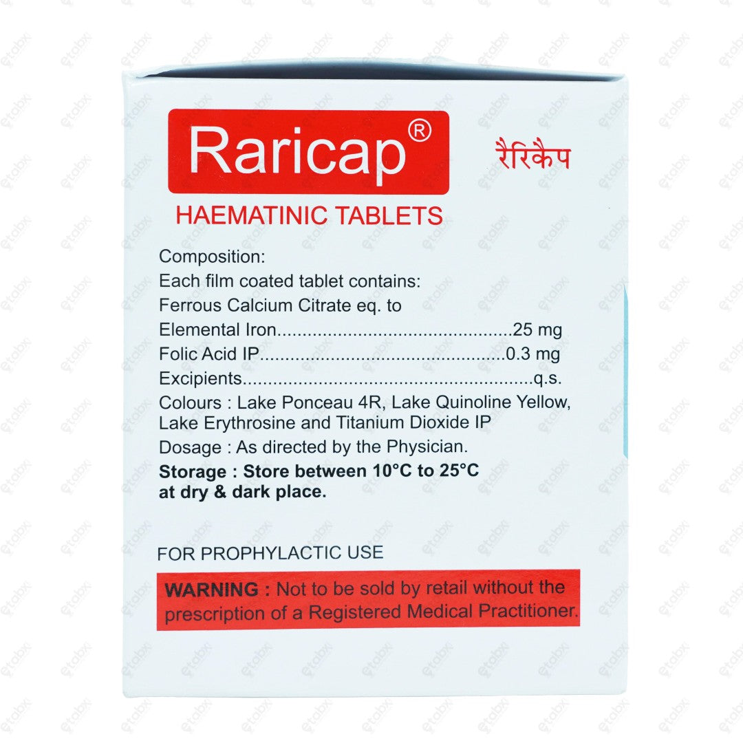 Raricap Tablet 40's
